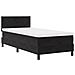 Letto Box Spring con Materasso Nero 100x200 cm Velluto - Foto miniatura 3