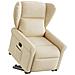 Poltrona Alzapersona Reclinabile Crema in Tessuto - Foto miniatura 1