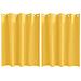 Tende con tende 2 pcs giallo senape Poliestere - Foto miniatura 1