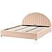 Letto Contenitore Bouclé Chadenet 180 X 200 Cm Rosa Pesca - Foto miniatura 4