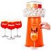 Kit Arancio In Plastica Per Aperitivi Con 3 Bicchieri Originali - Set Completo Design Italiano Resistente E Leggero - -arancio-3-bicchieri - Foto miniatura 2