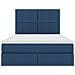 Letto con Contenitore Blu 140 x 190 cm Pelle Sintetica - Foto miniatura 7