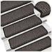 Tappeti Adesivi Scale Aspetto Sisal 30 pz 65x21x4 cm Antracite - Foto miniatura 6