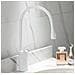 Rubinetto per lavabo da bagno, Blackswan, tipo M230, modello bianco, misura 36 cm - Foto miniatura 3