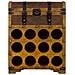 Baul Porta Bottiglie In Legno Marrone 45x28x59h Cm - Foto miniatura 2