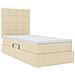 Letto con contenitore e materasso Crema 90 x 190 cm Poliestere - Foto miniatura 5