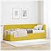 Struttura Letto Angolare con Materasso 2 pcs Giallo Velluto - Foto miniatura 2