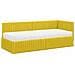 Struttura Letto Angolare con Materasso 2 pcs Giallo Velluto - Foto miniatura 4