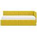 Struttura Letto Angolare con Materasso 2 pcs Giallo Velluto - Foto miniatura 5