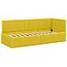 Struttura Letto Angolare con Materasso 2 pcs Giallo Velluto - Foto miniatura 6