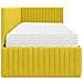 Struttura Letto Angolare con Materasso 2 pcs Giallo Velluto - Foto miniatura 8