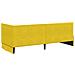 Struttura Letto Angolare con Materasso 2 pcs Giallo Velluto - Foto miniatura 9