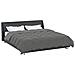 Duvet Invernale Grigio chiaro 220 x 240 cm Microfibra - Foto miniatura 3