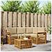 Set di divani da esterno con cuscino 5 pcs Naturale e Beige - Foto miniatura 2