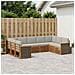 Set divano sezionale con cuscino 7 pcs Naturale e Grigio Chiaro - Foto miniatura 2