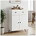 Credenza Bianco 66 x 34,5 x 90 cm Legno ingegnerizzato - Foto miniatura 2