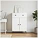 Credenza Bianco 66 x 34,5 x 90 cm Legno ingegnerizzato - Foto miniatura 4