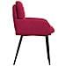 Sedie da pranzo 2 pcs Velluto (V) Rosso Vino 59 x 59,5 x 90 cm - Foto miniatura 3