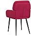 Sedie da pranzo 2 pcs Velluto (V) Rosso Vino 59 x 59,5 x 90 cm - Foto miniatura 4