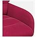Sedie da pranzo 2 pcs Velluto (V) Rosso Vino 59 x 59,5 x 90 cm - Foto miniatura 5