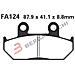 B1r R1812400 Pastiglie Hh Honda Vfr 75086-87 Ant. Fa124hh - Foto miniatura 1