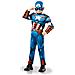 Travestimento Deluxe Da Capitan America Cartone Per Bambino - Taglia: 7/8 Anni (117/128 Cm)  - Foto miniatura 3