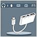 Adattatore Iphone / Ipad Da Lightning Verso Jack 3,5 Usb E Lightning Bianco - Foto miniatura 3