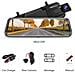 Versione Aggiornata 10 Specchio Dash Cam Full Touch Con Registrazione In Loop Doppio Dash Cam Posteriore E Anteriore 1080p Streaming Media Dvr 170 Grandangolare Di Visione Notturna Con 10 Metri Di Cavi - Foto miniatura 2