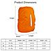 Copertura Antipioggia Impermeabile Lama 2pcs Per Lo Zaino Riflettente Antipioggia Protector Anti-polvere E Anti-furto S 18l-25l Nero Arancione - Foto miniatura 2