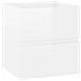Mobile Lavabo Bianco Lucido 41x38,5x45 cm in Legno Multistrato - Foto miniatura 2