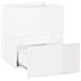Mobile Lavabo Bianco Lucido 41x38,5x45 cm in Legno Multistrato - Foto miniatura 4