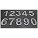 Numero Domestico Esterno, Portale O Garage, 16 Cm, Acciaio Inox Aisi 304, Installazione Adesiva (numero 9)  - Foto miniatura 3