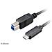 USB A / B, 100cm, 3.1 (3.1 Gen 2) , USB A, USB B, Dritto, Dritto, Nero - Foto miniatura 1