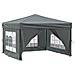 Tenda Per Feste Pieghevole Con Pareti Laterali Antracite 3x3 M - Foto miniatura 9