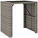 Tavolo Da Bar Con Piano In Vetro Grigio 105x80x110cm Polyrattan - Foto miniatura 2