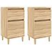 Comodini 2pz Rovere Sonoma 40x35x70 Cm - Foto miniatura 2