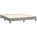 Letto A Molle Materasso E Led Grigio Chiaro 160x200 Cm Velluto - Foto miniatura 8