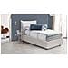Letto Singolo Marianna, Letto Contenitore Con Rivestimento In Ecopelle, 100% Made In Italy, Apertura Laterale, Con Materasso Cm 80x190 Incluso, Bianco - Foto miniatura 3