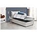 Letto Singolo Marianna, Letto Contenitore Con Rivestimento In Ecopelle, 100% Made In Italy, Apertura Laterale, Con Materasso Cm 80x190 Incluso, Bianco - Foto miniatura 4