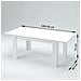 Tavolo Allungabile Nanni, Consolle Allungabile Fino A 10 Posti, Consolle Estensibile 100% Made In Italy, Cm 140/190x90h75, Cemento - Foto miniatura 3