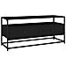 Mobile Porta Tv Nero 100x35x45 Cm In Legno Multistrato - Foto miniatura 1