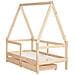 Giroletto Bambini con Cassetti 70x140 cm Legno Massello di Pino - Foto miniatura 2