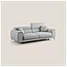 Fusion Divano con sedute allungabili in tessuto smacchiabile T05 185 cm grigio - Foto miniatura 1