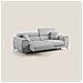 Fusion Divano con sedute allungabili in tessuto smacchiabile T05 185 cm grigio - Foto miniatura 3