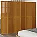 Divisorio Ambienti 6 Pannelli Marrone Legno Massello Paulownia - Foto miniatura 1
