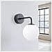 Lampada Da Parete Astral 1 Nero Sl. 1661 - Minimalista Lampada Da Parete Nero /bianco 21x10x22 Cm - Foto miniatura 2