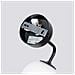 Lampada Da Parete Astral 1 Nero Sl. 1661 - Minimalista Lampada Da Parete Nero /bianco 21x10x22 Cm - Foto miniatura 4