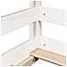 Letto per Bambini con Tetto Bianco 90x190cm Legno Massello Pino - Foto miniatura 3