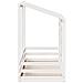 Letto per Bambini con Tetto Bianco 90x190cm Legno Massello Pino - Foto miniatura 4