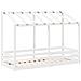 Letto per Bambini con Tetto Bianco 90x190cm Legno Massello Pino - Foto miniatura 6